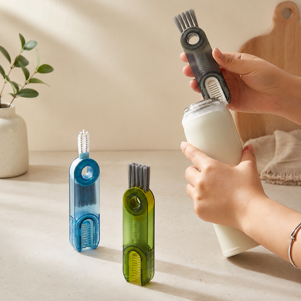 3 in 1 Multifunctional Cleaning Brush (Pack of 2)