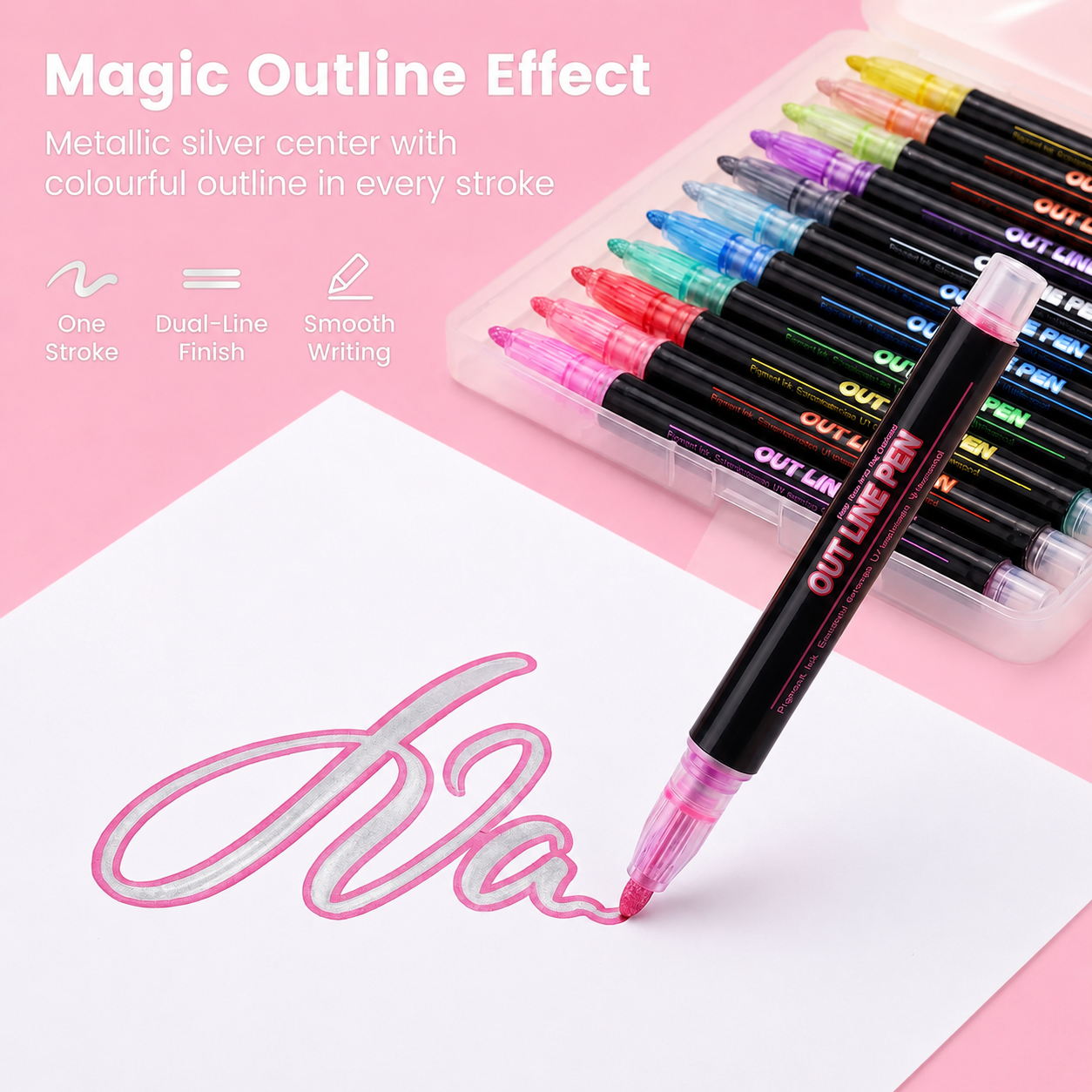 Magic outline markers