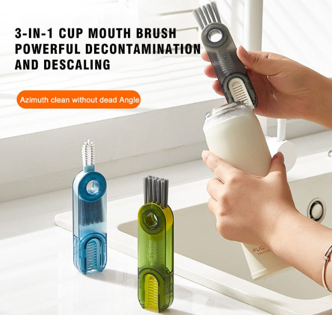 3 in 1 Multifunctional Cleaning Brush (Pack of 3)